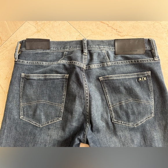 Armani Exchange Dark Blue Straight Jeans - Picture 5 of 6